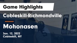 Cobleskill-Richmondville  vs Mohonasen  Game Highlights - Jan. 12, 2022