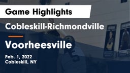 Cobleskill-Richmondville  vs Voorheesville  Game Highlights - Feb. 1, 2022