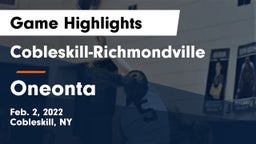 Cobleskill-Richmondville  vs Oneonta  Game Highlights - Feb. 2, 2022