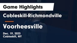 Cobleskill-Richmondville  vs Voorheesville  Game Highlights - Dec. 19, 2023