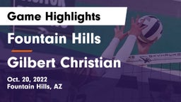 Fountain Hills  vs Gilbert Christian  Game Highlights - Oct. 20, 2022