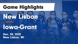 New Lisbon  vs Iowa-Grant  Game Highlights - Dec. 30, 2020