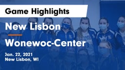 New Lisbon  vs Wonewoc-Center  Game Highlights - Jan. 22, 2021