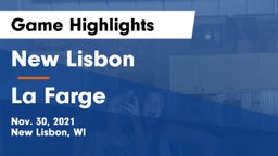 New Lisbon  vs La Farge Game Highlights - Nov. 30, 2021