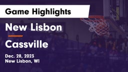 New Lisbon  vs Cassville  Game Highlights - Dec. 28, 2023