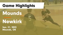 Mounds  vs Newkirk  Game Highlights - Jan. 21, 2023
