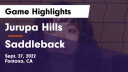 Jurupa Hills  vs Saddleback  Game Highlights - Sept. 27, 2022