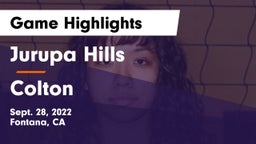 Jurupa Hills  vs Colton  Game Highlights - Sept. 28, 2022