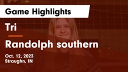 Tri  vs Randolph southern Game Highlights - Oct. 12, 2023