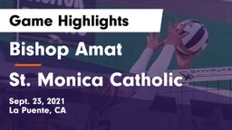 Bishop Amat  vs St. Monica Catholic  Game Highlights - Sept. 23, 2021