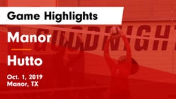 Manor  vs Hutto  Game Highlights - Oct. 1, 2019