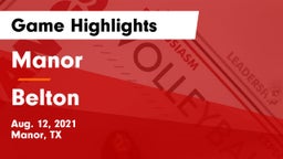 Manor  vs Belton  Game Highlights - Aug. 12, 2021