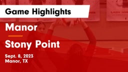 Manor  vs Stony Point  Game Highlights - Sept. 8, 2023