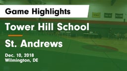 Tower Hill School vs St. Andrews Game Highlights - Dec. 10, 2018