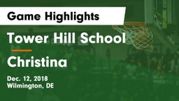 Tower Hill School vs Christina  Game Highlights - Dec. 12, 2018