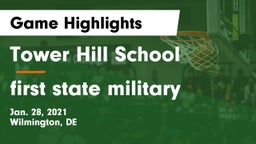 Tower Hill School vs first state military Game Highlights - Jan. 28, 2021