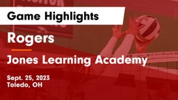 Rogers  vs Jones Learning Academy Game Highlights - Sept. 25, 2023