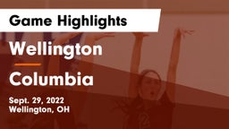 Wellington  vs Columbia  Game Highlights - Sept. 29, 2022