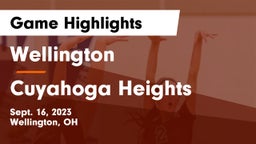 Wellington  vs Cuyahoga Heights  Game Highlights - Sept. 16, 2023