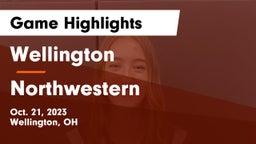 Wellington  vs Northwestern  Game Highlights - Oct. 21, 2023
