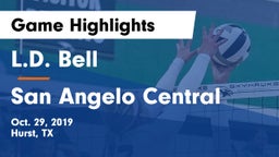 L.D. Bell vs San Angelo Central  Game Highlights - Oct. 29, 2019