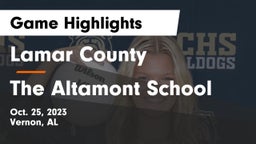 Lamar County  vs The Altamont School Game Highlights - Oct. 25, 2023