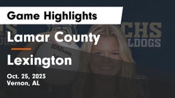 Lamar County  vs Lexington  Game Highlights - Oct. 25, 2023