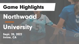 Northwood  vs University  Game Highlights - Sept. 20, 2022