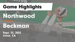 Northwood  vs Beckman  Game Highlights - Sept. 23, 2022