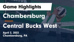 Chambersburg  vs Central Bucks West  Game Highlights - April 2, 2022