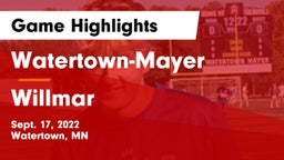 Watertown-Mayer  vs Willmar  Game Highlights - Sept. 17, 2022