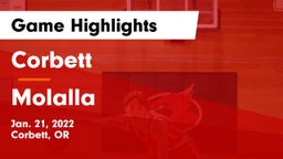 Corbett  vs Molalla  Game Highlights - Jan. 21, 2022