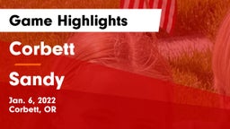 Corbett  vs Sandy  Game Highlights - Jan. 6, 2022