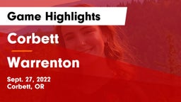 Corbett  vs Warrenton  Game Highlights - Sept. 27, 2022