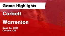 Corbett  vs Warrenton  Game Highlights - Sept. 26, 2023