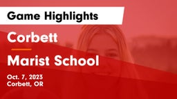 Corbett  vs Marist School Game Highlights - Oct. 7, 2023