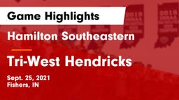 Hamilton Southeastern  vs Tri-West Hendricks  Game Highlights - Sept. 25, 2021