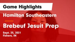 Hamilton Southeastern  vs Brebeuf Jesuit Prep  Game Highlights - Sept. 25, 2021