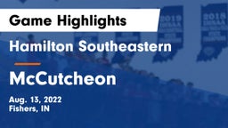 Hamilton Southeastern  vs McCutcheon  Game Highlights - Aug. 13, 2022