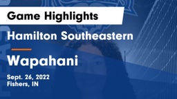Hamilton Southeastern  vs Wapahani  Game Highlights - Sept. 26, 2022