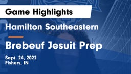 Hamilton Southeastern  vs Brebeuf Jesuit Prep  Game Highlights - Sept. 24, 2022
