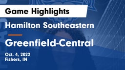 Hamilton Southeastern  vs Greenfield-Central  Game Highlights - Oct. 4, 2022