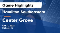 Hamilton Southeastern  vs Center Grove  Game Highlights - Oct. 1, 2022