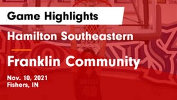 Hamilton Southeastern  vs Franklin Community  Game Highlights - Nov. 10, 2021