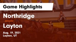 Northridge  vs Layton Game Highlights - Aug. 19, 2021