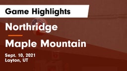 Northridge  vs Maple Mountain  Game Highlights - Sept. 10, 2021