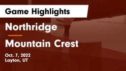 Northridge  vs Mountain Crest  Game Highlights - Oct. 7, 2022