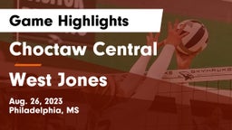 Choctaw Central  vs West Jones  Game Highlights - Aug. 26, 2023