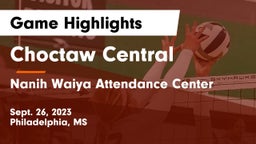 Choctaw Central  vs Nanih Waiya Attendance Center Game Highlights - Sept. 26, 2023