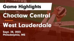 Choctaw Central  vs West Lauderdale  Game Highlights - Sept. 28, 2023